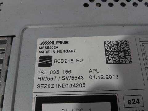 Foto 3ª: Sistema Audio Radio CD Seat Mii 1.0 60CV 44KW (2014)