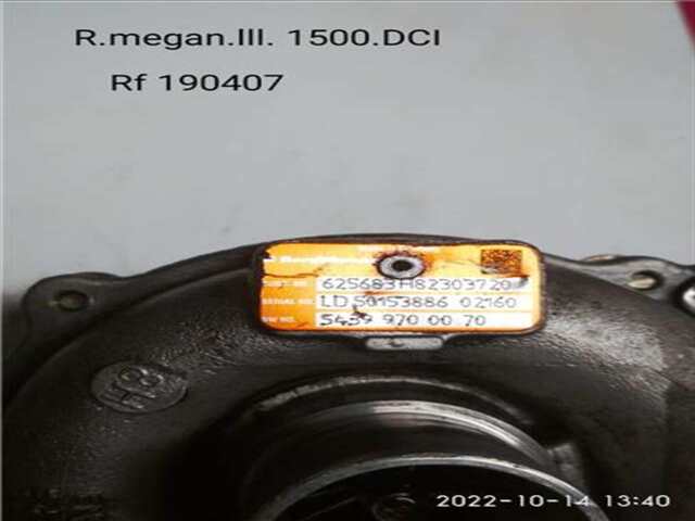 Foto 2ª: Turbocompresor Renault Megane 1.5 DCI D (106 CV) II BERLINA 3P