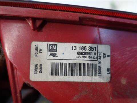 Foto 3ª: Piloto Trasero Derecho Opel Corsa 1.3 CDTI 75CV 55KW [Z 13 DTJ] (2008)