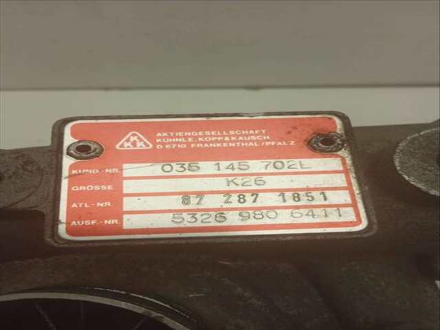 Foto 3ª: Turbocompresor Audi 200 GASOLINA (1990)