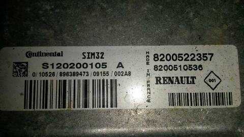 Foto 3ª: Centralita Motor ECU Renault Clio AUTHENTIQUE 75CV 55KW [D4F712] (2009)