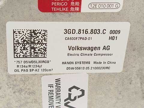 Foto 4ª: Compresor Aire Acondicionado Cupra Leon VZ 1.4 E-HYBRID 245CV 180KW [DGEA] (2022)