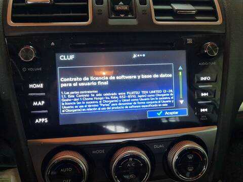 Foto 2ª: Pantalla Multifuncion Subaru XV 2.0 D AWD GPD) 147CV 108KW [EE20Z] (2015)