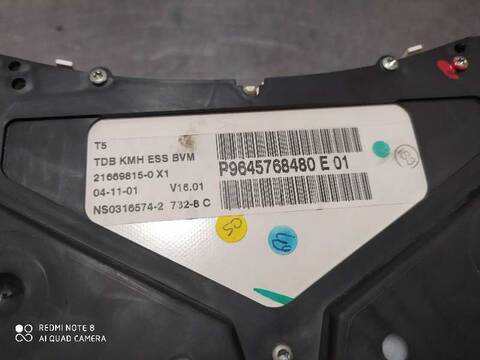 Foto 3ª: Cuadro de Instrumentos Peugeot 307 XN 109CV 80KW [G-NFU] (2001)