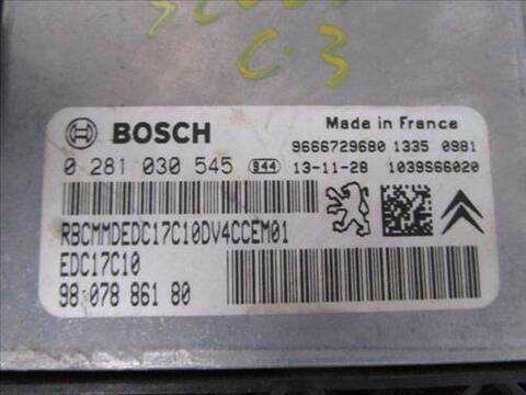 Foto 2ª: Centralita Motor ECU Citroen C3 1.4 HDI 70 68CV 50KW [8H01] (2014)