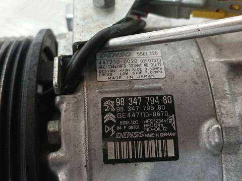 Foto 3ª: Compresor Aire Acondicionado Peugeot 3008 ACTIVE 131CV 96KW [YH01] (2022)