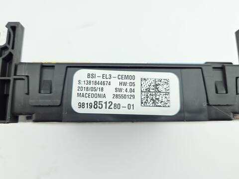 Foto 3ª: Caja Reles Fusibles Citroen C3 FEEL 82CV 60KW [HM01] (2018)