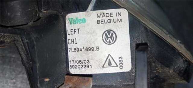 Faro Antiniebla Delantero Izquierdo Volkswagen Touareg 2.5 TDI R5 [2.5 LTR. - 128 KW TDI]