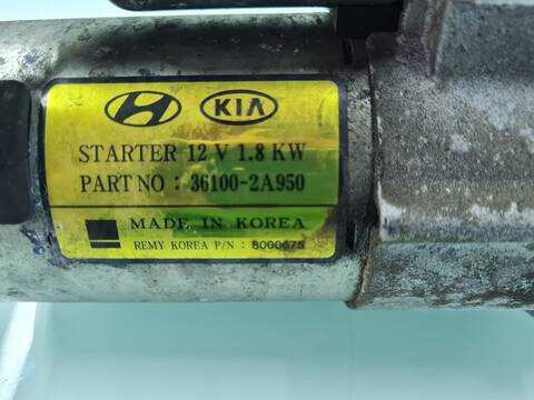Foto 3ª: Motor de Arranque Kia Sportage DRIVE 2WD 116CV 85KW [D4FD] (2018)
