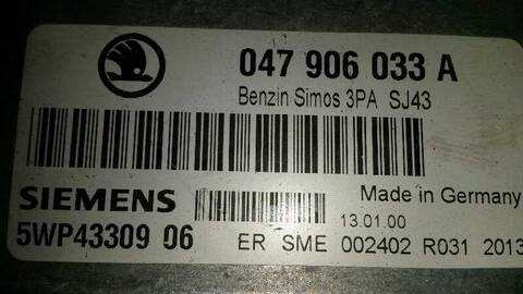Foto 3ª: Centralita Motor ECU Skoda Fabia FRESH 68CV 50KW [ATZ] (2000)