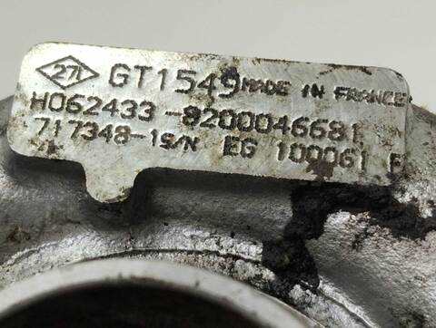 Foto 4ª: Turbocompresor Renault Megane 1.9 D AUTHENTIQUE BERLINA 80CV 59KW I FASE 2 BERLINA BA0) [F9Q Q7] (2001)
