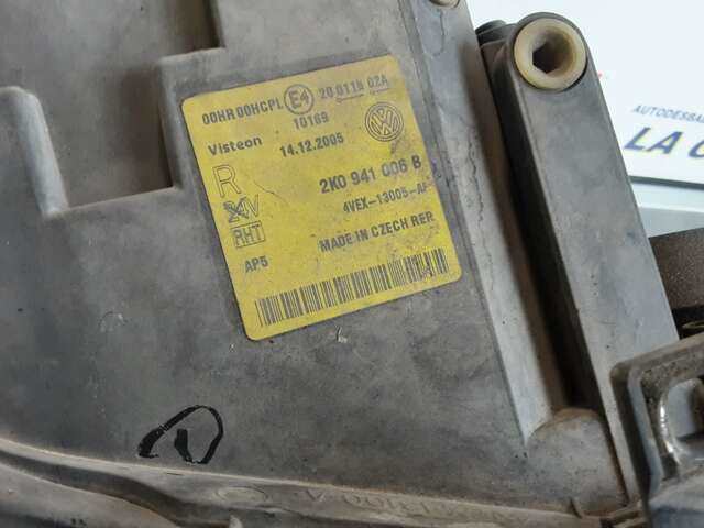 Foto 2ª: Faro Derecho Volkswagen Touran 1.6 102CV/75KW [T53] 0CV [BSE] (2006)