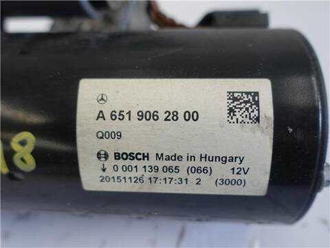 Foto 3ª: Motor de Arranque Mercedes Clase E 180 2.1 E 220 BLUETEC 212.201) 177CV 130KW FAMILIAR [OM 651.924] (2016)