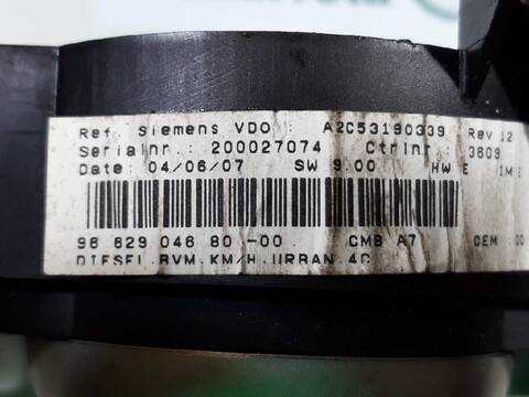 Foto 3ª: Cuadro de Instrumentos Peugeot 207 CONFORT 68CV 50KW [8HZDV4TD] (2007)