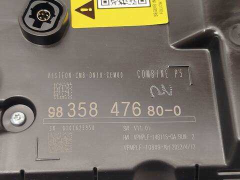 Foto 4ª: Cuadro de Instrumentos Peugeot 308 PURETECH 130 FPHNSL FPHNST) 131CV 96KW [HNS (EB2ADTS)] (2022)