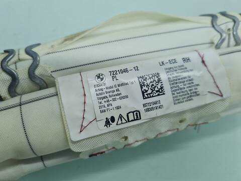 Foto 2ª: Airbag Cortina Delantero Derecho Bmw Serie 1 114 116D 116CV 85KW [B37U] (2016)