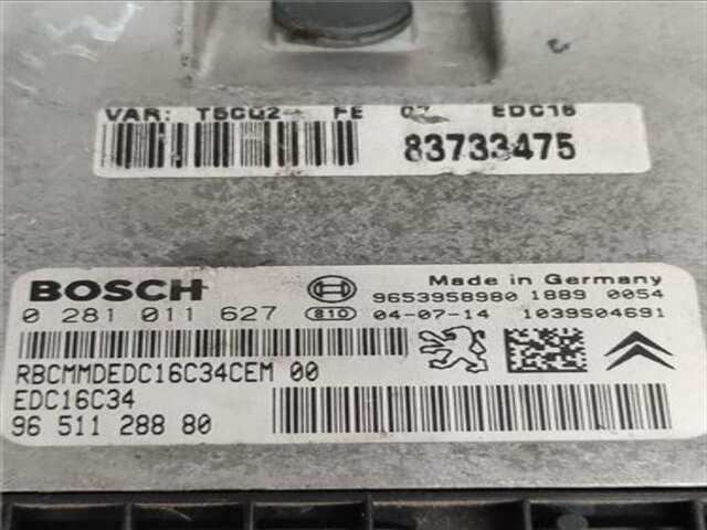 Foto 2ª: Centralita Motor ECU Peugeot 307 1.6 HDI 110 [9HY (DV6TED4)]