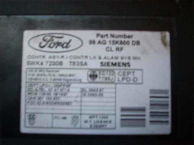 Foto 1ª: Modulo Confort BCM Ford Focus 1.8 TURBO DI - TDDI [C9DB]