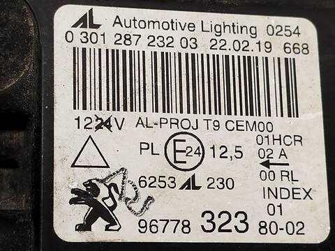 Foto 4ª: Faro Derecho Peugeot 308 1.2 THP 130 131CV 96KW [HNS] (2019)