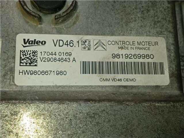 Centralita Motor ECU Citroen C4 1.2 COOL&COMFORT [1.2 LTR. - 81 KW 12V E-THP - PURETECH]