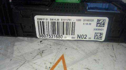 Foto 1ª: Caja Reles Fusibles Peugeot 208 ACCESS 75CV 55KW [BH02] (2016)