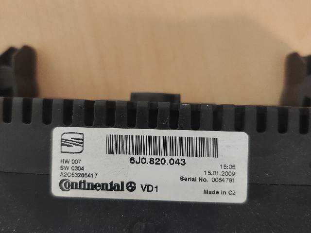 Foto 3ª: Climatizador Seat Ibiza 1.9 TDI IBIZA 6J FINAL PATI [BLS] (2009)