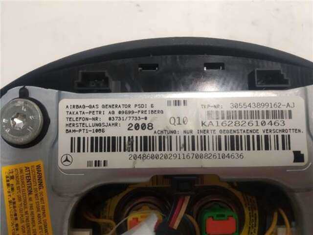 Foto 3ª: Airbag Delantero Izquierdo Mercedes Clase C 160 2.2 C 220 CDI (204.008) [2.2 LTR. - 125 KW CDI CAT] [OM 646.811]