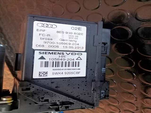 Foto 2ª: Elevalunas Manual Trasero Derecho Seat Exeo STYLE 2 TDI 143CV (2009)