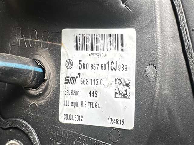 Foto 4ª: Retrovisor Izquierdo Volkswagen Golf 1.6 TDI VI [DCAY] (2012)