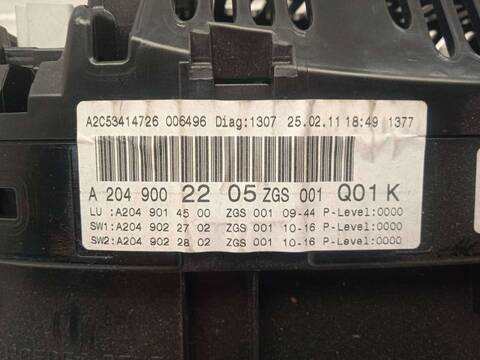 Foto 3ª: Cuadro de Instrumentos Mercedes Clase G 230 GLK 250 CDI 4-MATIC BE 204.982) 204CV 150KW [OM651912] (2011)