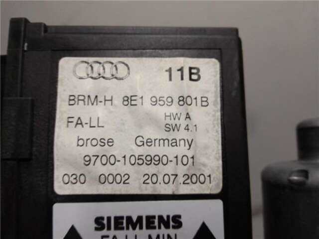 Foto 3ª: Elevalunas Eléctrico Delantero Izquierdo Audi A4 1.9 TDI (96 KW) [1.9 LTR. - 96 KW TDI] [AWX]