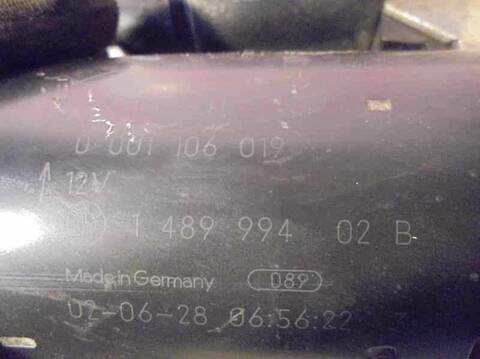 Foto 4ª: Motor de Arranque Bmw Mini 1.6 16V CAT 90CV 66KW [W10B16A] (2003)