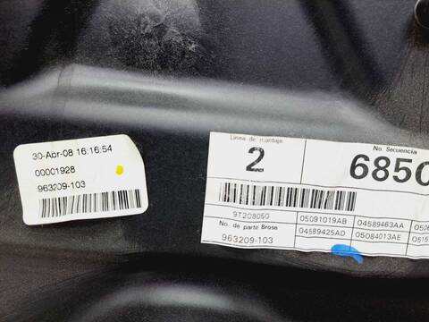 Foto 4ª: Elevalunas Manual Trasero Izquierdo Dodge Journey G SE [BWD] (2009)