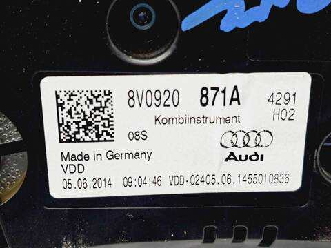 Foto 3ª: Cuadro de Instrumentos Audi A3 1.6 TDI 110CV 81KW [CRK] (2014)