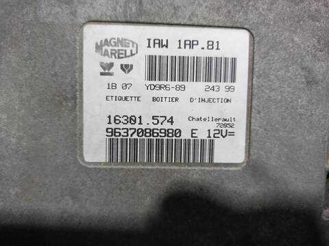 Foto 3ª: Centralita Motor ECU Peugeot 206 E-MUSIC BERLINA 75CV 55KW (2004)
