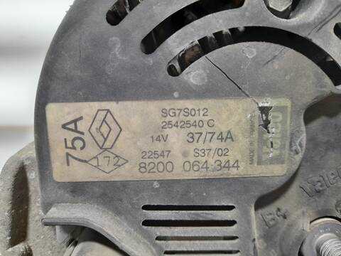 Foto 3ª: Alternador Renault Clio AUTHENTIQUE 58CV 43KW [D7F G7] (2002)