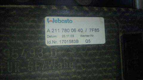 Techo Eléctrico Mercedes Clase E 180 BERLINA 224CV 165KW