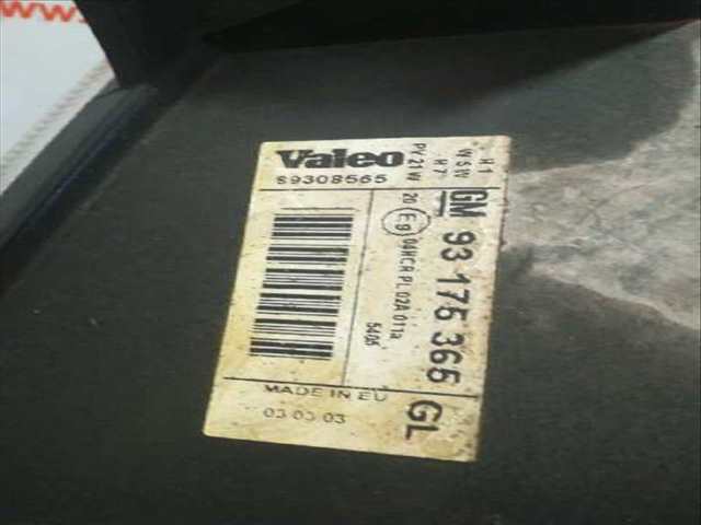 Foto 4ª: Faro Derecho Opel Meriva COSMO 69CV 51KW [Z13DTJ] (2006)