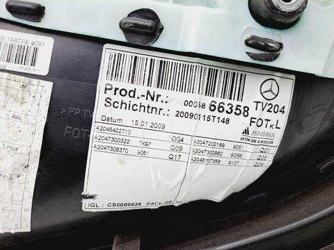 Foto 4ª: Tapizados Cartoneras Mercedes Clase C 160 C 250 CDI BLUEEFFICIENCY 204.003) BERLINA 204CV 150KW [651911] (2009)