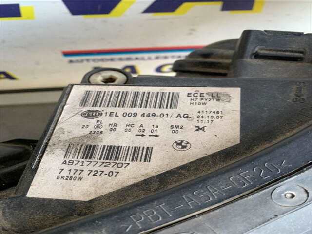 Foto 2ª: Faro Izquierdo Bmw Serie 5 518 2.0 DI 177CV BERLINA 0CV [N47D20A] (2009)