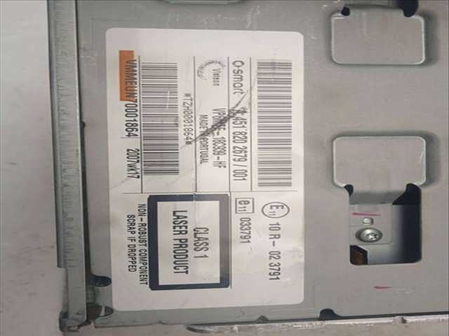 Foto 3ª: Sistema Audio Radio CD Smart Coupe FORTWO COUPE 62KW) 84CV [3B21] (2007)