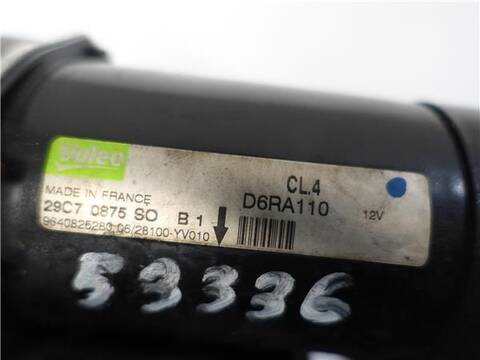 Foto 3ª: Motor de Arranque Citroen Berlingo 1.6 HDI 92 SX COMBI 90CV 66KW [D-9HX] (2007)