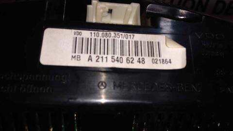 Foto 2ª: Cuadro de Instrumentos Mercedes Clase E 180 BERLINA