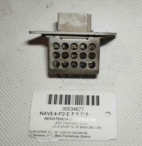 Calefacción Jeep Cherokee 2.5 D SPORT XJ 3P