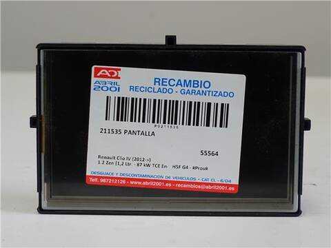 Pantalla Multifuncion Renault Clio 1.2 ZEN 118CV 87KW