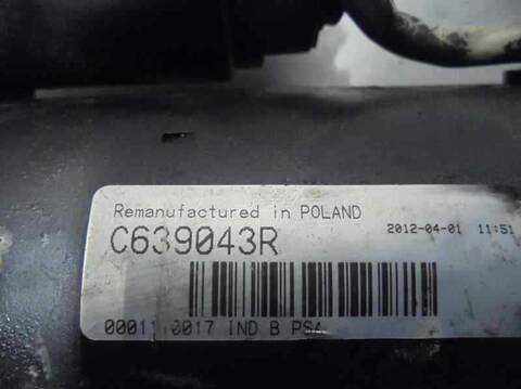 Foto 4ª: Motor de Arranque Peugeot 405 BERLINA 72CV 53KW [D8A] (1994)