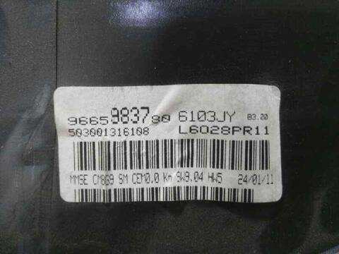 Foto 2ª: Cuadro de Instrumentos Citroen Jumpy HDI 90 29 L2H1 FURG. 90CV 66KW [9HUDV6UTED4] (2011)