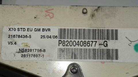 Foto 3ª: Cuadro de Instrumentos Opel Movano FURGON MEDIO TECHO ELEVADO L2H2 3.5 T 115CV 84KW [G9UA7] (2006)