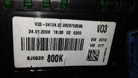 Foto 3ª: Cuadro de Instrumentos Seat Ibiza ERENCE 85CV 63KW [BXW] (2009)