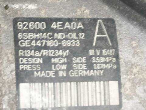 Foto 3ª: Compresor Aire Acondicionado Nissan Qashqai 1.5 DCI (2013)